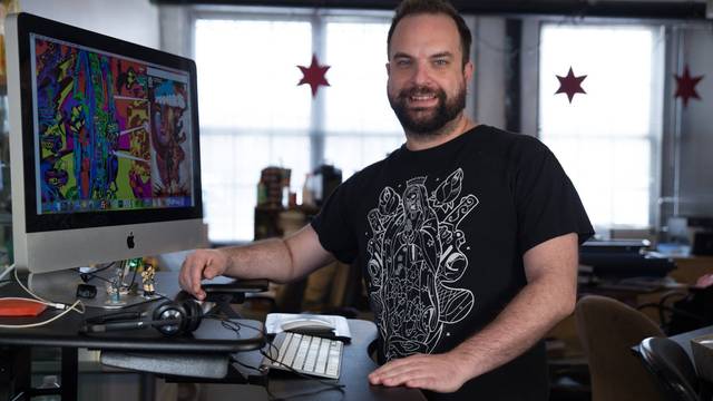 Tim Seeley at home office