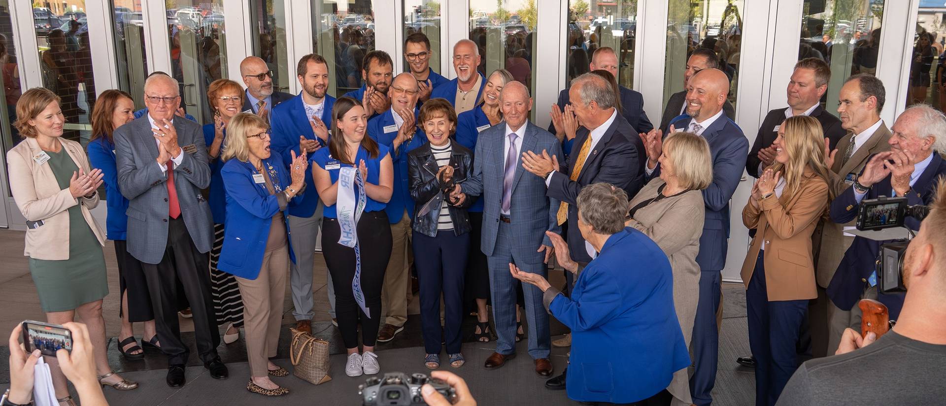 group shot at Sonnentag Grand Opening