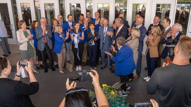 group shot at Sonnentag Grand Opening