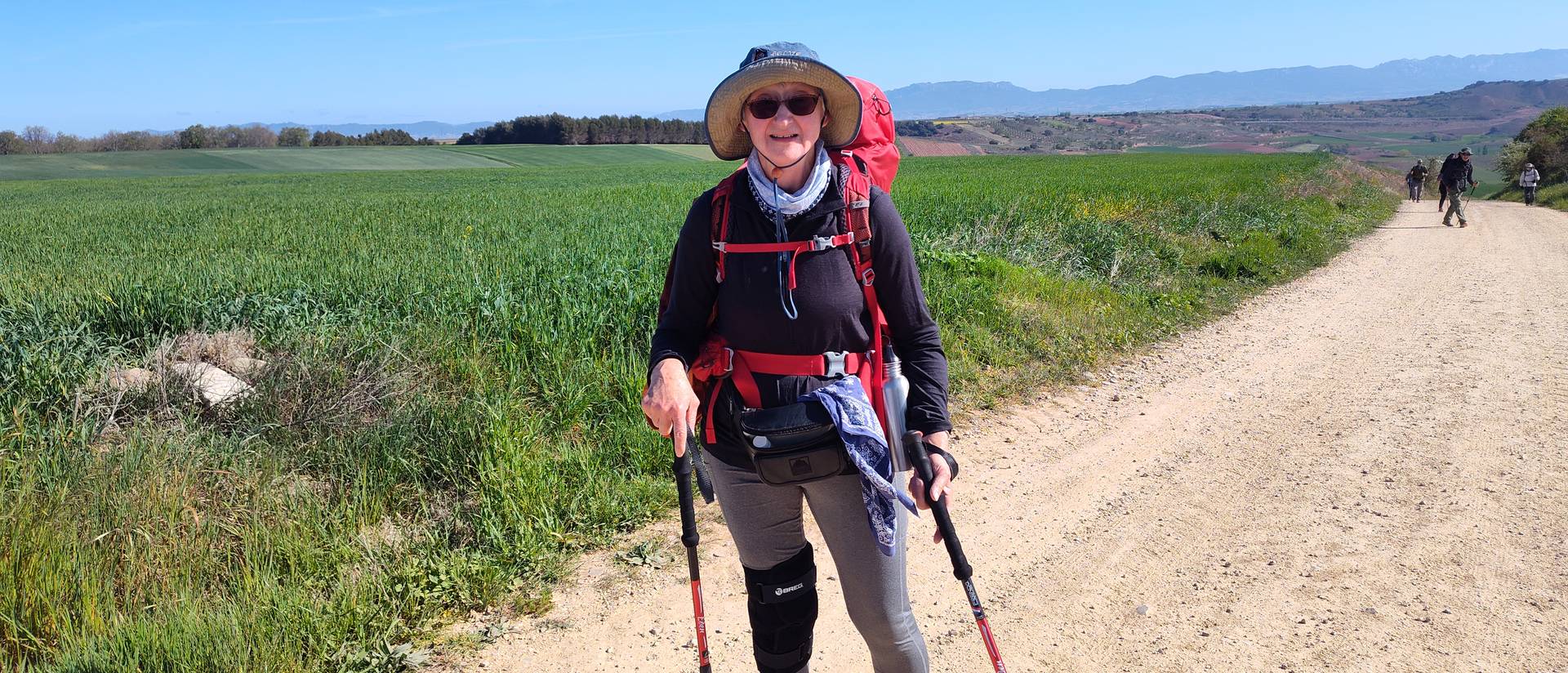 Dr. Linda Tollefsrud on her 500-mile trek across Spain.