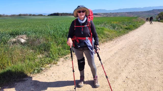 Dr. Linda Tollefsrud on her 500-mile trek across Spain.