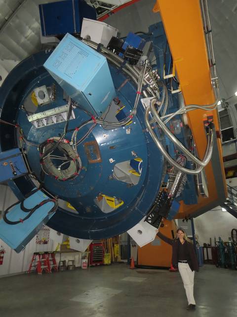 Susan Lederer NASA with UKIRT telescope