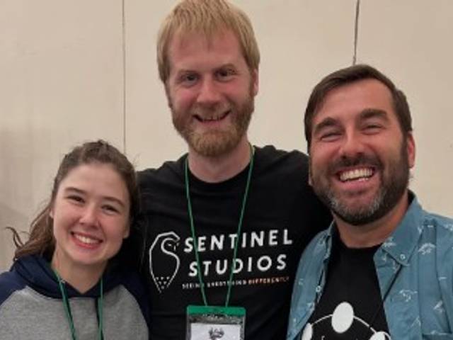 The Sentinel Studios team, from left, Jordan Mills, Richard Mills and Dayn Leonardson