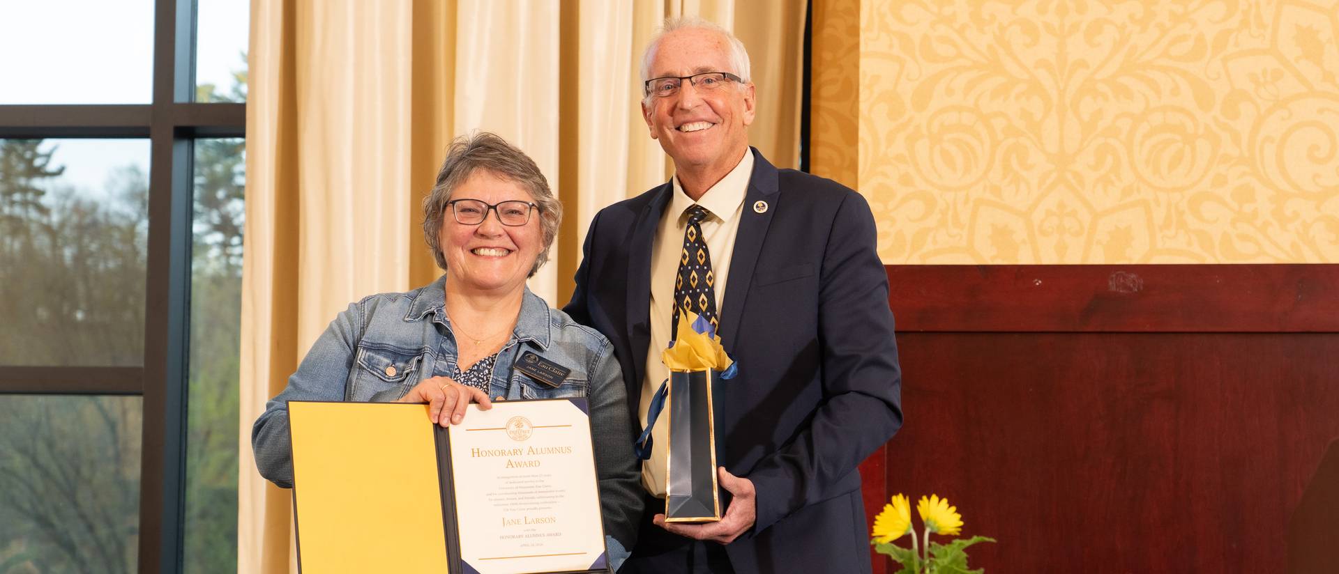 Jane Larson and Dr. Michael Carney