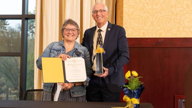 Jane Larson and Dr. Michael Carney