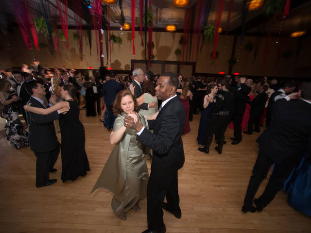 Couples on the dance floor at the Viennese Ball at UW-Eau Claire
