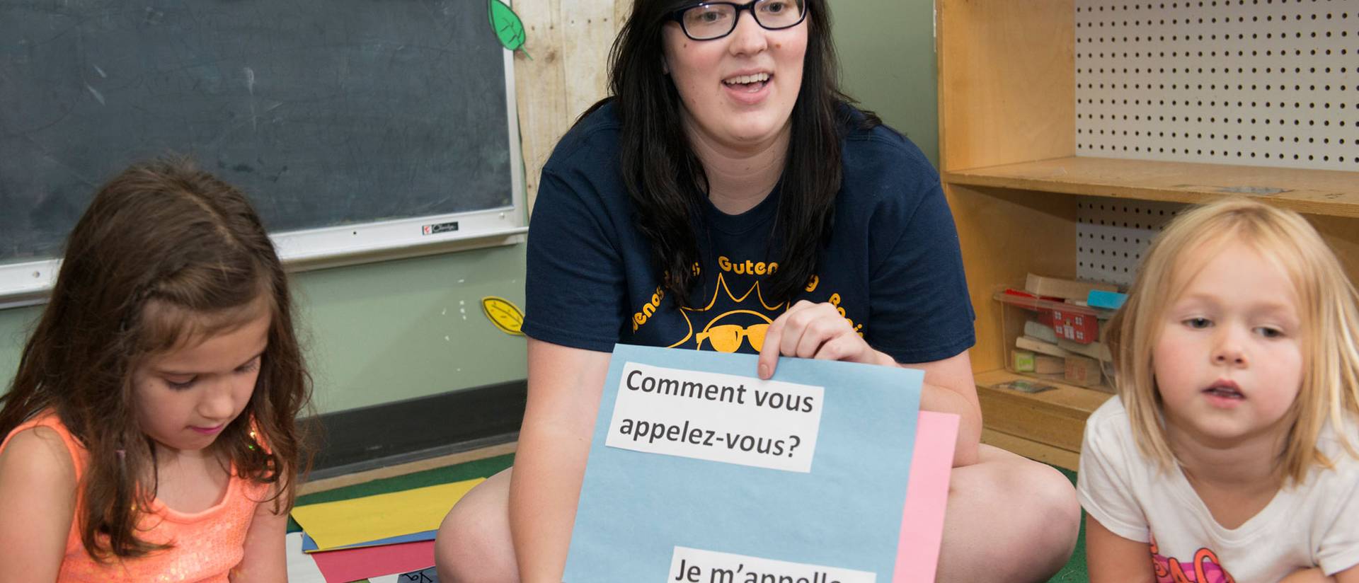 UW-Eau Claire student teaching French