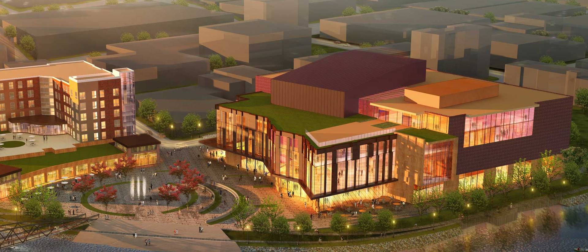 Confluence Project arts center artist's rendering