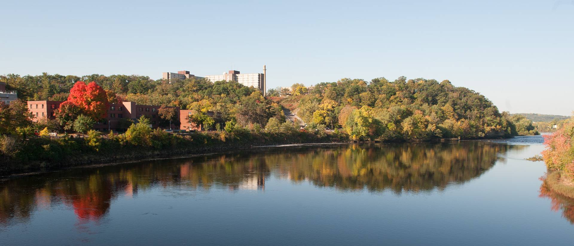 UW-Eau Claire campus and Chippewa River