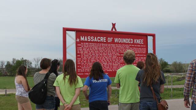 Pine Ridge Reservation immersion trip--Wounded Knee Memorial