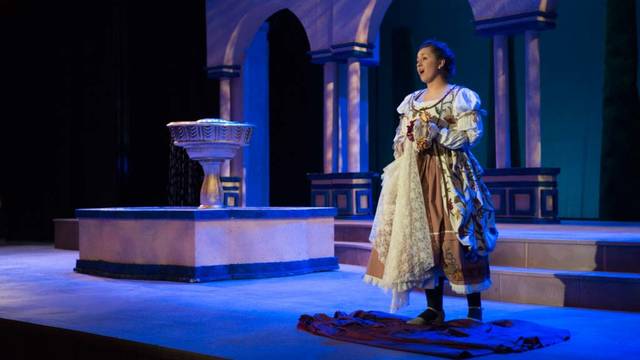 Gina Cruciani sings in the role of Susanna during a spring 2015 performance of the opera “The Marriage of Figaro.”