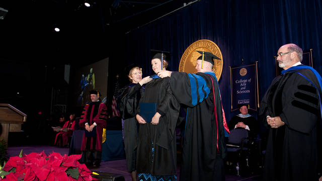 COB MBA hooding at Commencement