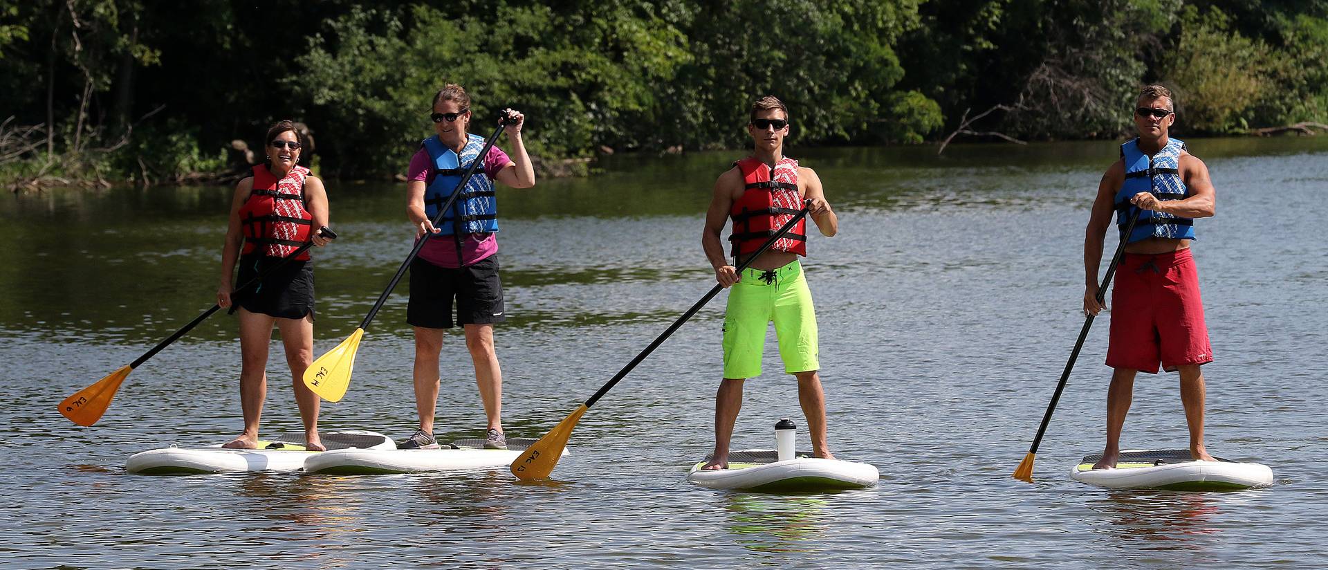 University Recreation paddleboarding class