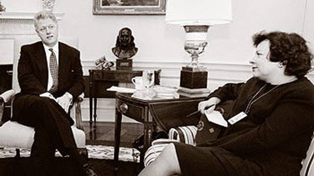 Ann Devroy interviews President Bill Clinton