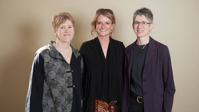 Pam Foreman, Ellen Mahaffey and Nicole Schultz