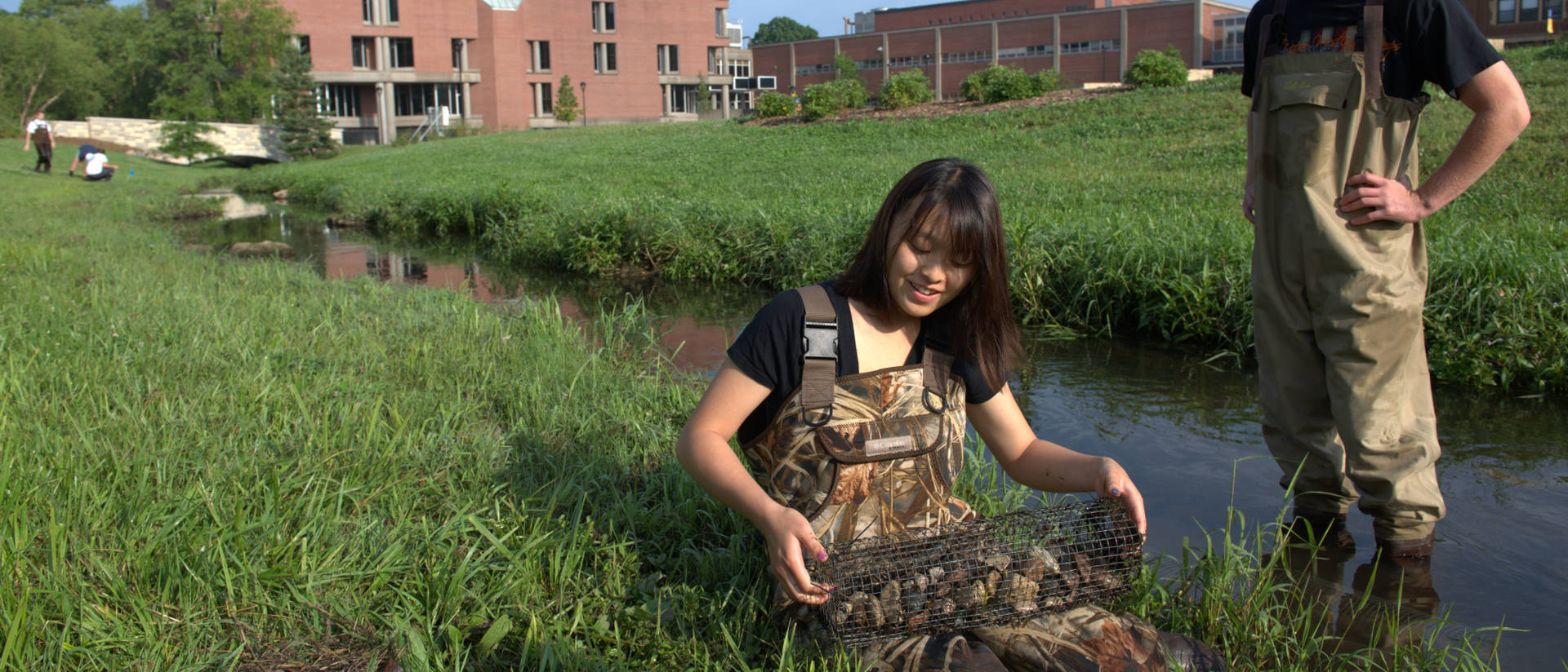 Students in Little Niagara Creek