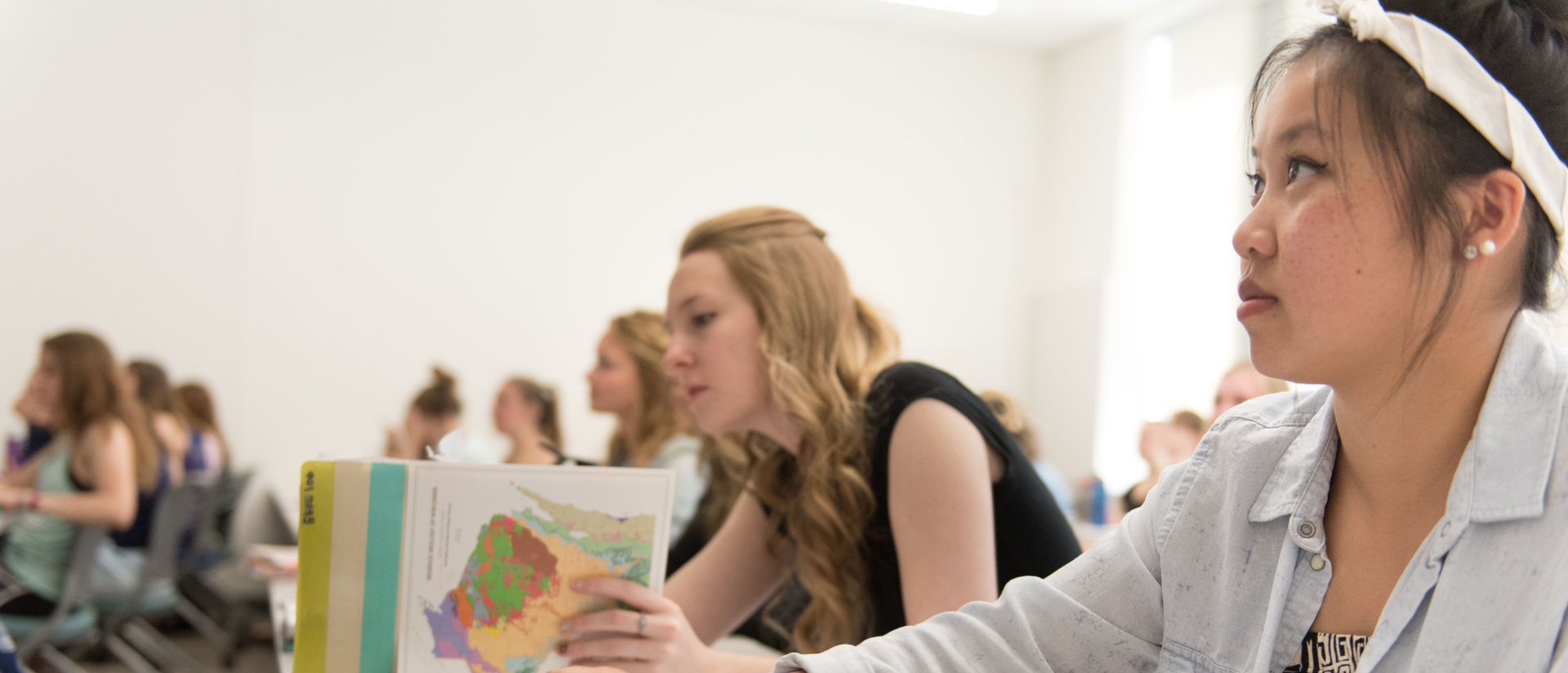 Students in geology class