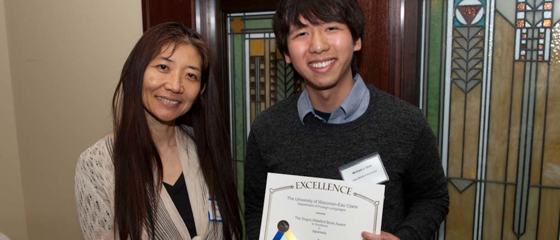 UW-Eau Claire Languages student receiving scholarship