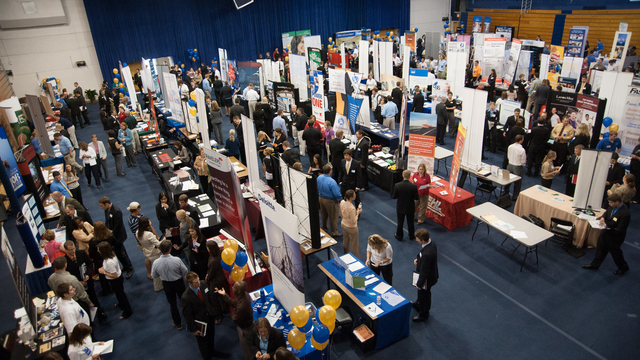 Students and employers at Career Conference