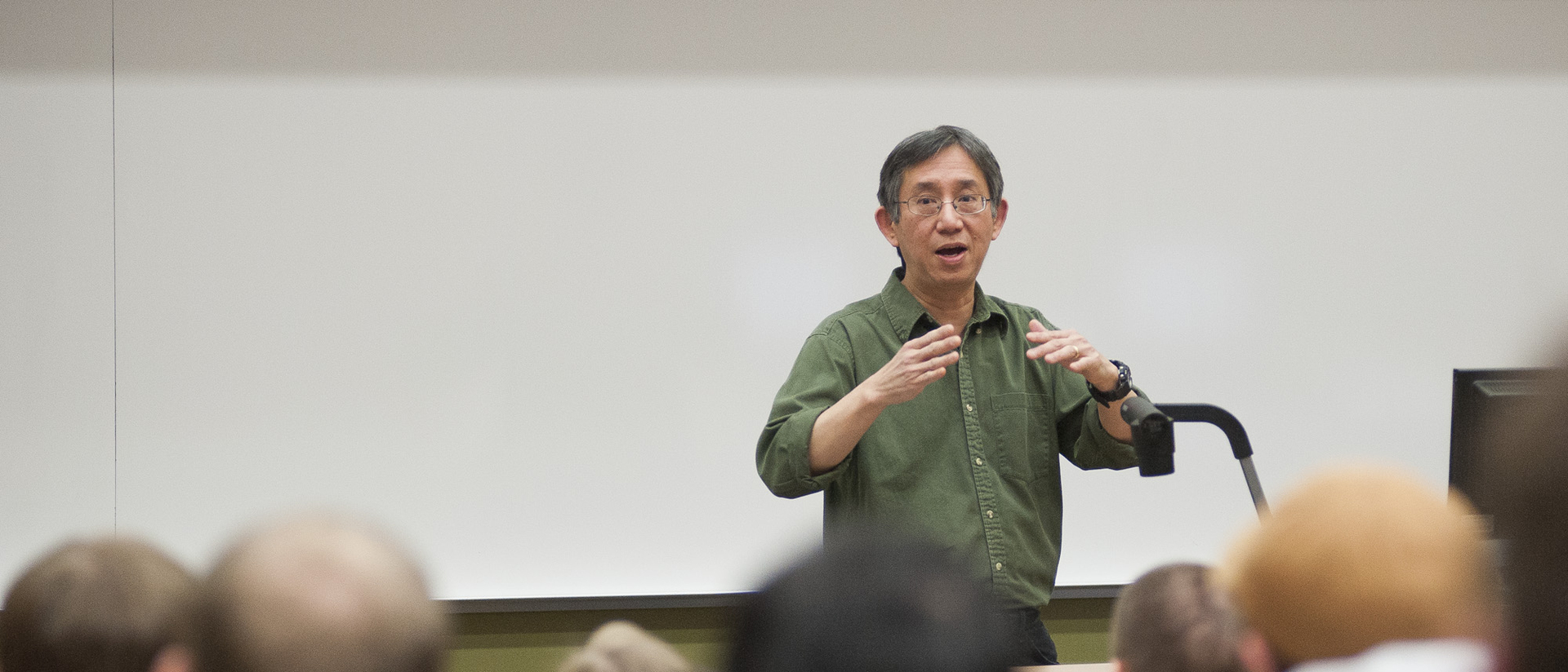 Professor Tan teaching Computer Science