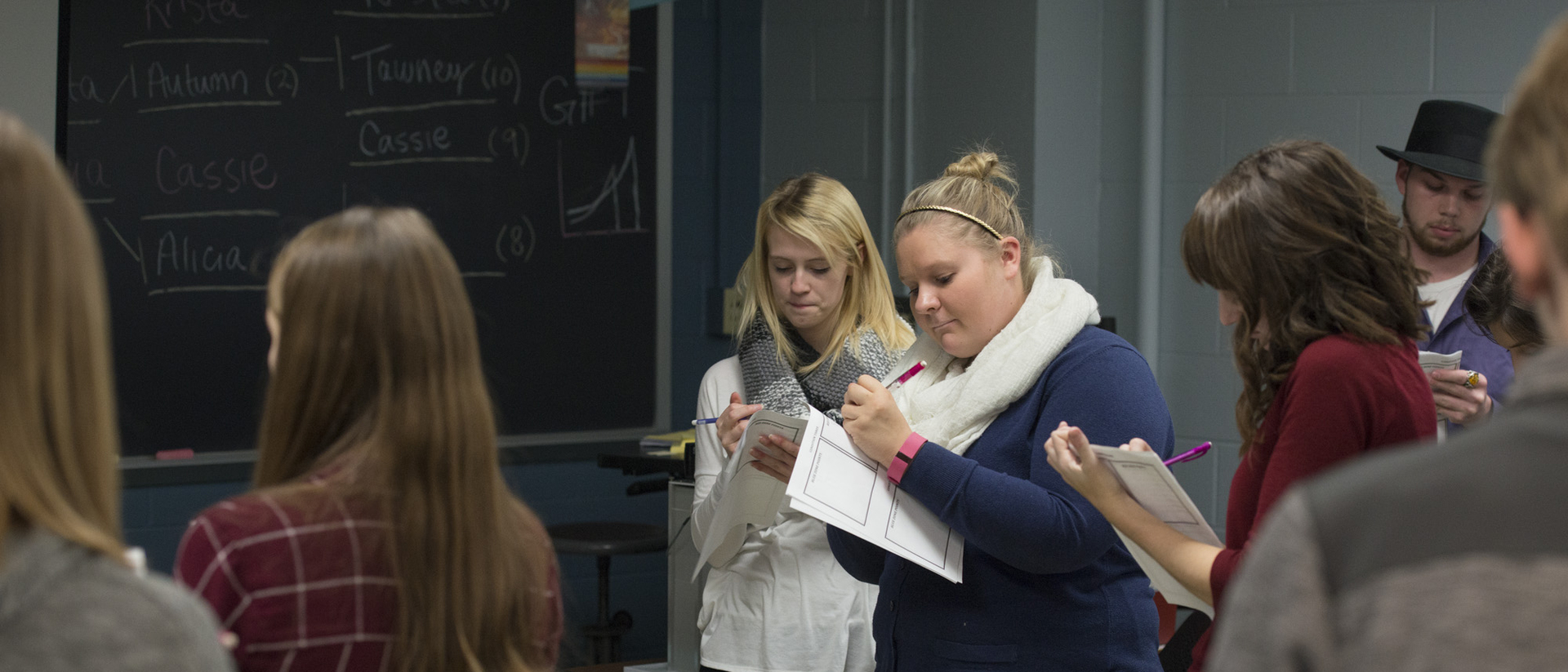 Students in Psychology class