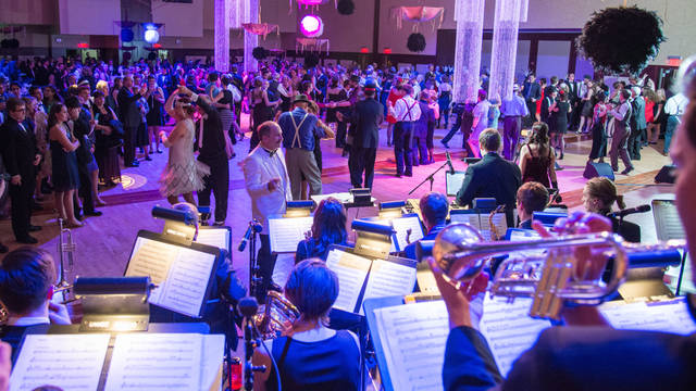A view from the bandstand at Gatsby's Gala.