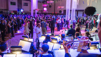 A view from the bandstand at Gatsby's Gala.