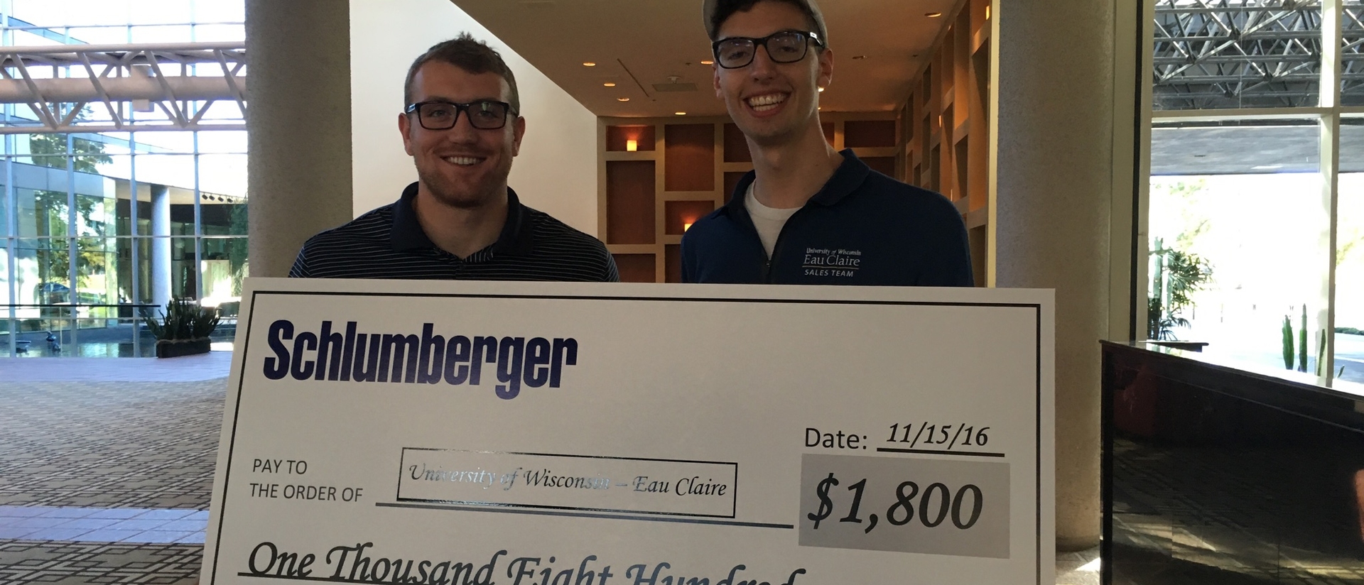 Schlumberger check with students