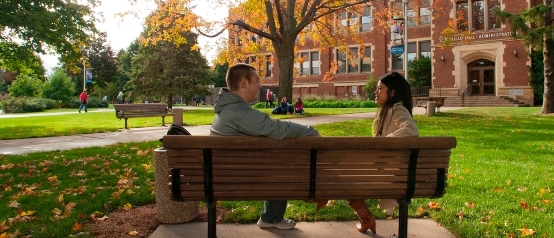 Students on campus