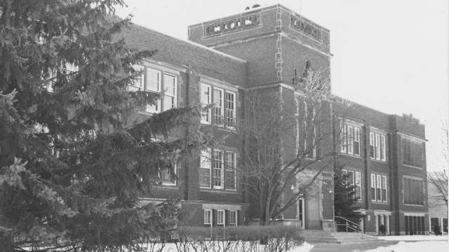 Picture of Schofield Hall taken from the Eau Claire Photo Archive 