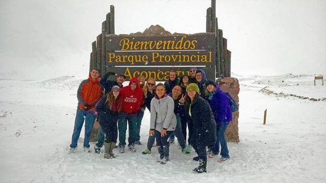 Students on study abroad program in Argentina