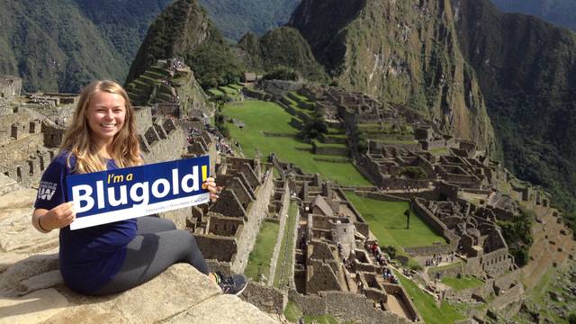 LAS minor Morgan Gerke at Machu Pich in Peru, where she completed an internship. 