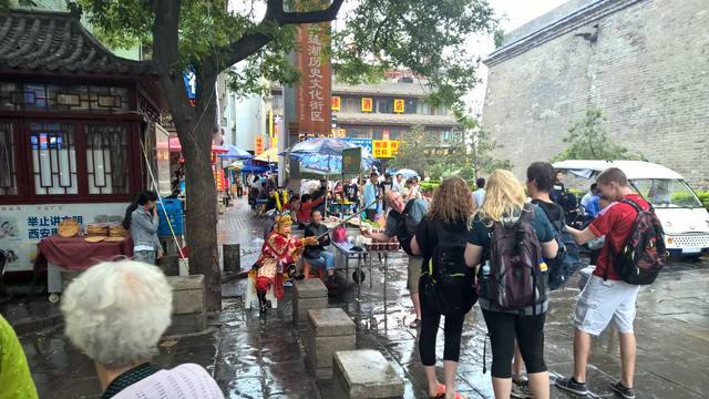 Eric Jamelske and students in China for climate change study.