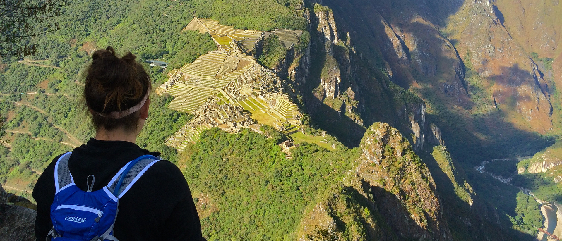 Student oversees Chilean Mountains side.