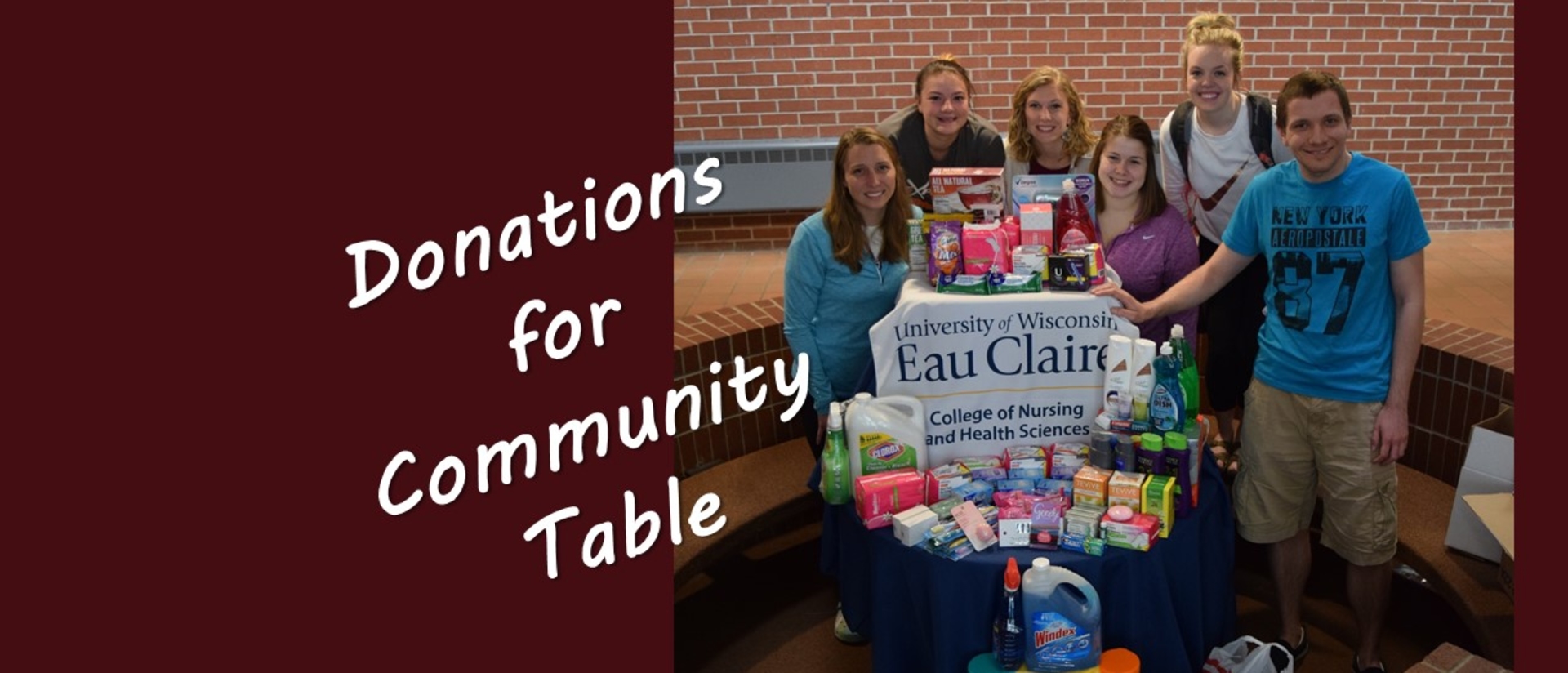 UW-Eau Claire nurses donate to Community Table