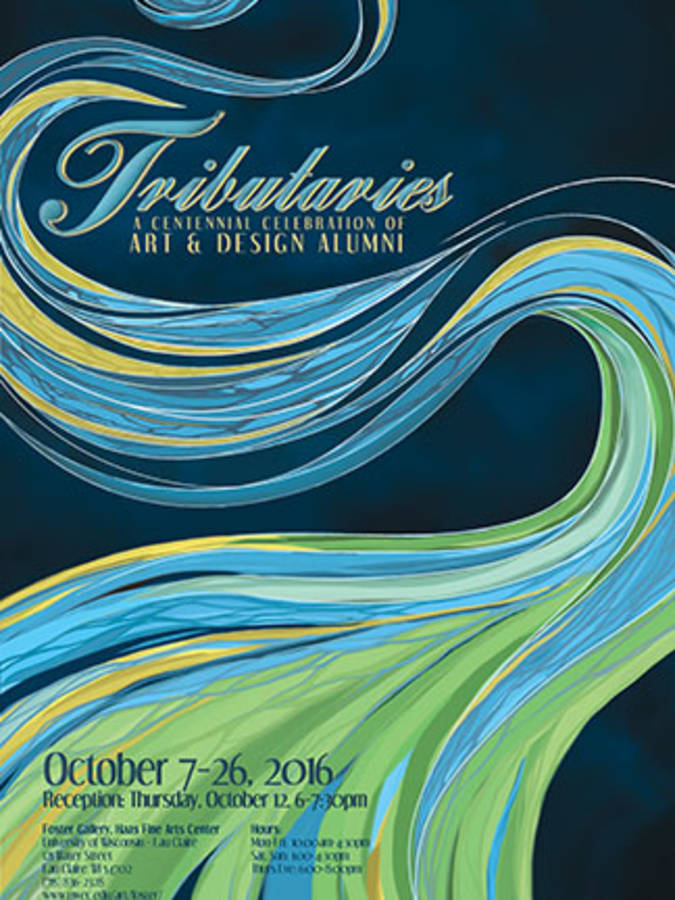 Tributaries exhibit poster
