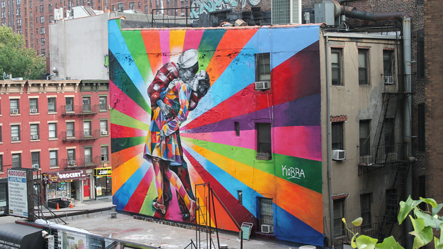 Mural art in Chelsea, New York City