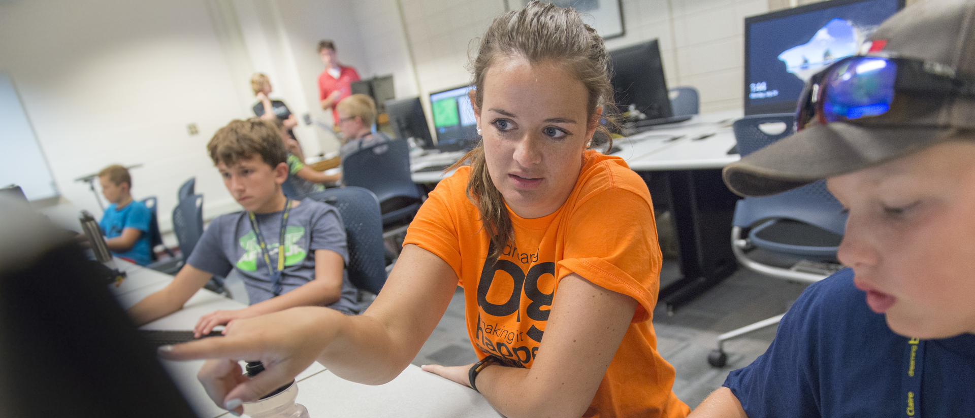 Katie Albin, a fifth-grade teacher at an Eau Claire elementary school, was one of three teachers who were part of this summer’s Blugold Beginnings coding camp. She hopes to incorporate coding into her classroom.