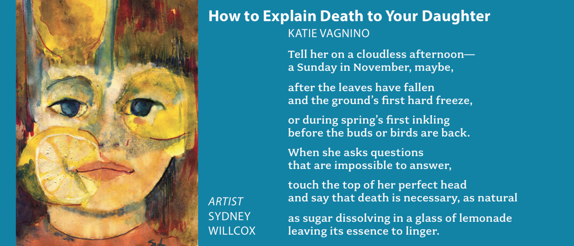 How to Explain Death to Your Daughter Poem