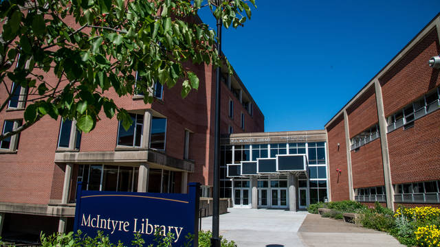 McIntyre Library entrance