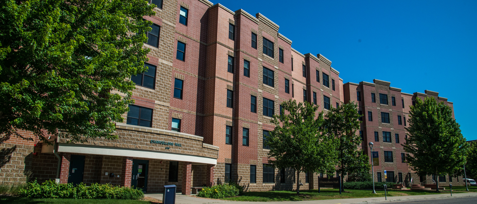 Exterior shot of Chancellors Hall