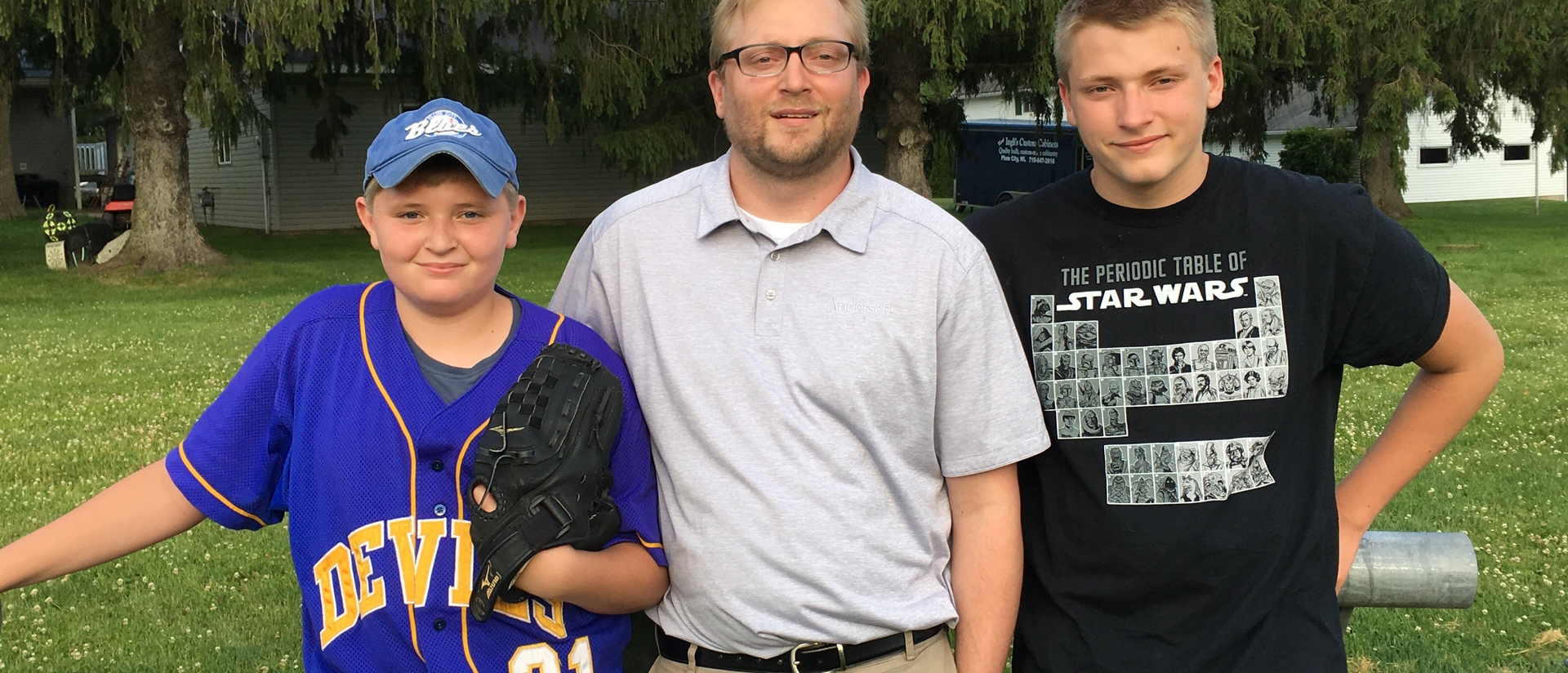 Materials Science alumnu Luhmann and his kids