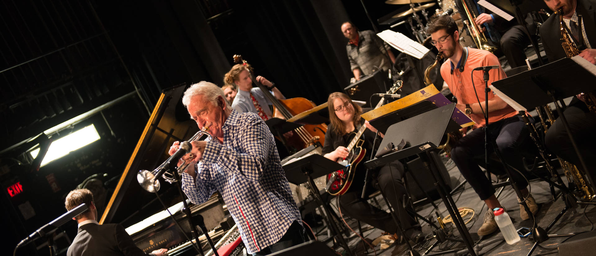 Doc Severinsen rehearsing with Jazz One