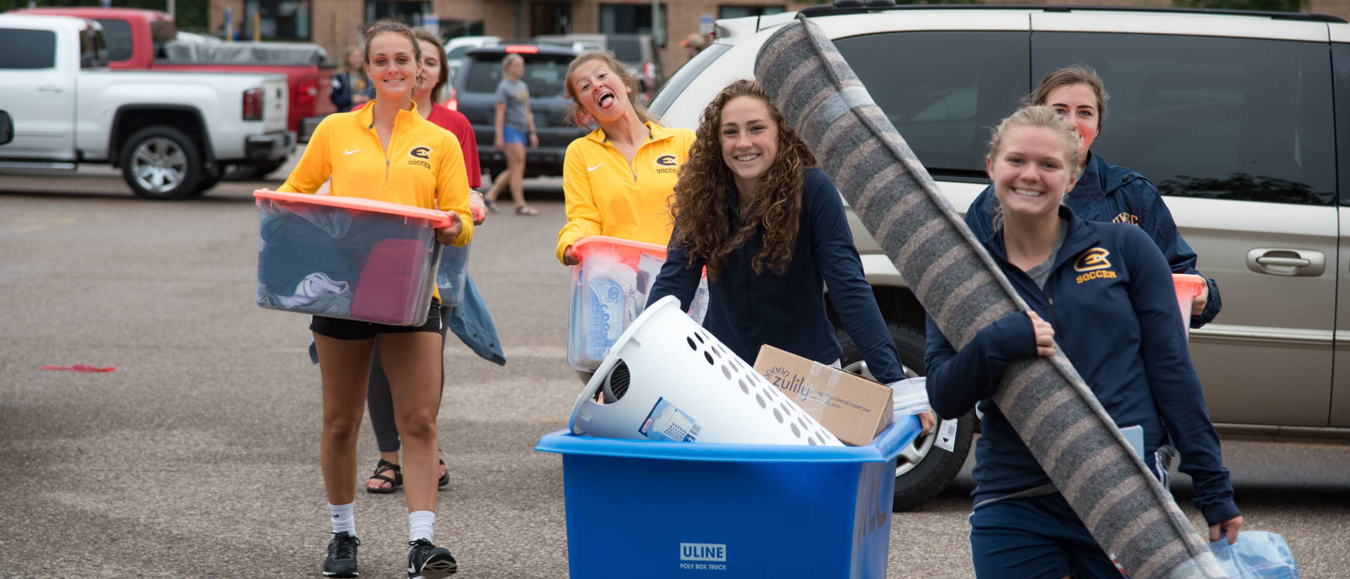 Several UWEC caring items during move in day