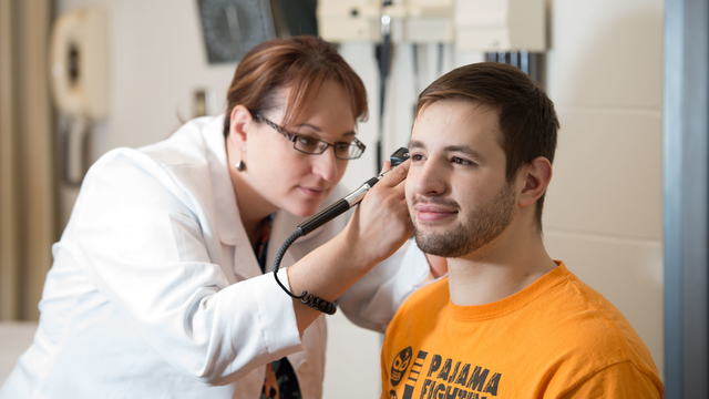 Student at health services