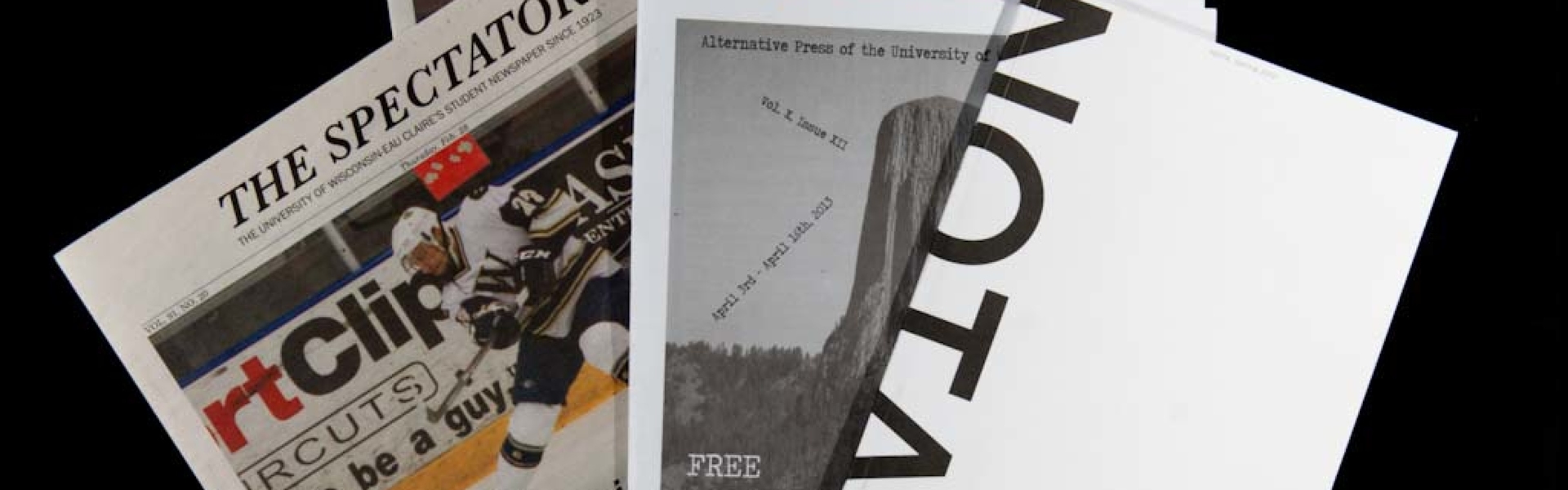 Various UWEC student publications