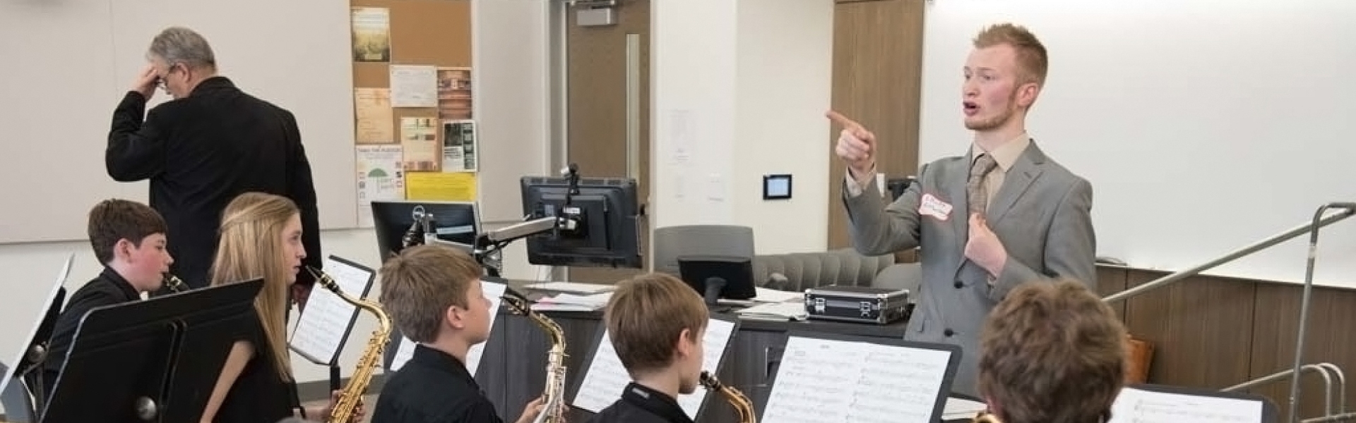 Blugold student teaching at a local school.