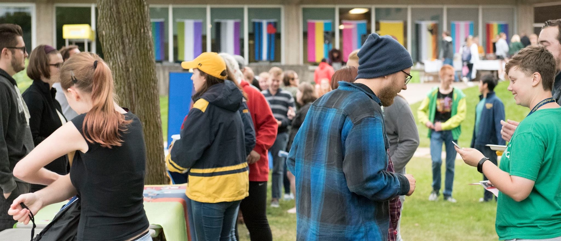 Students at a GSRC event