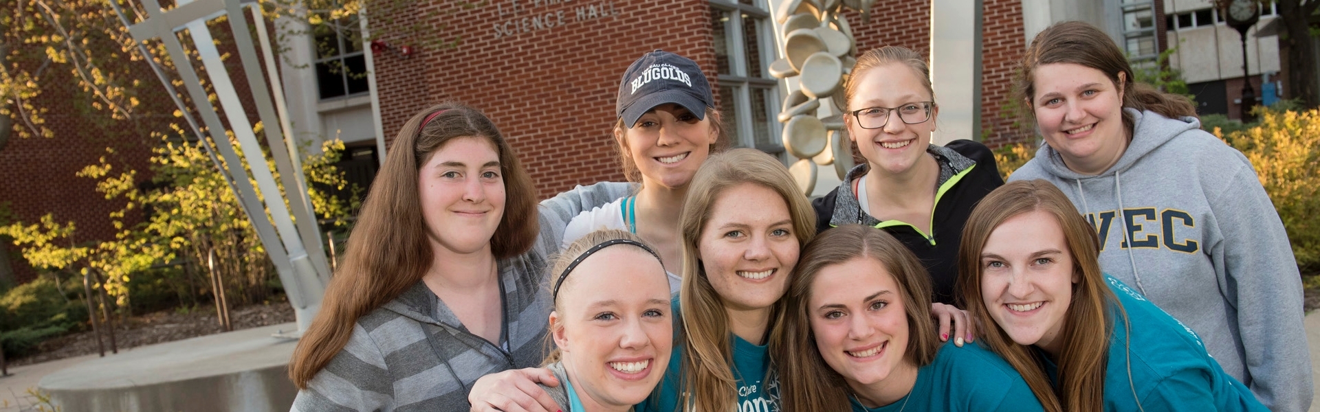 A group of students in a physics and astronomy organization.