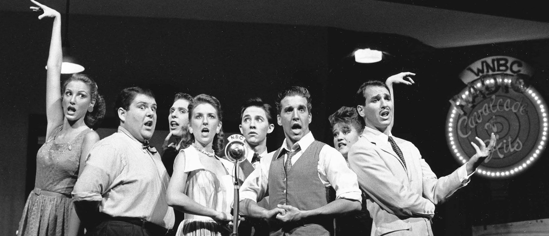 Cast members from "Radio Cavalcade of Hits," summer 1987